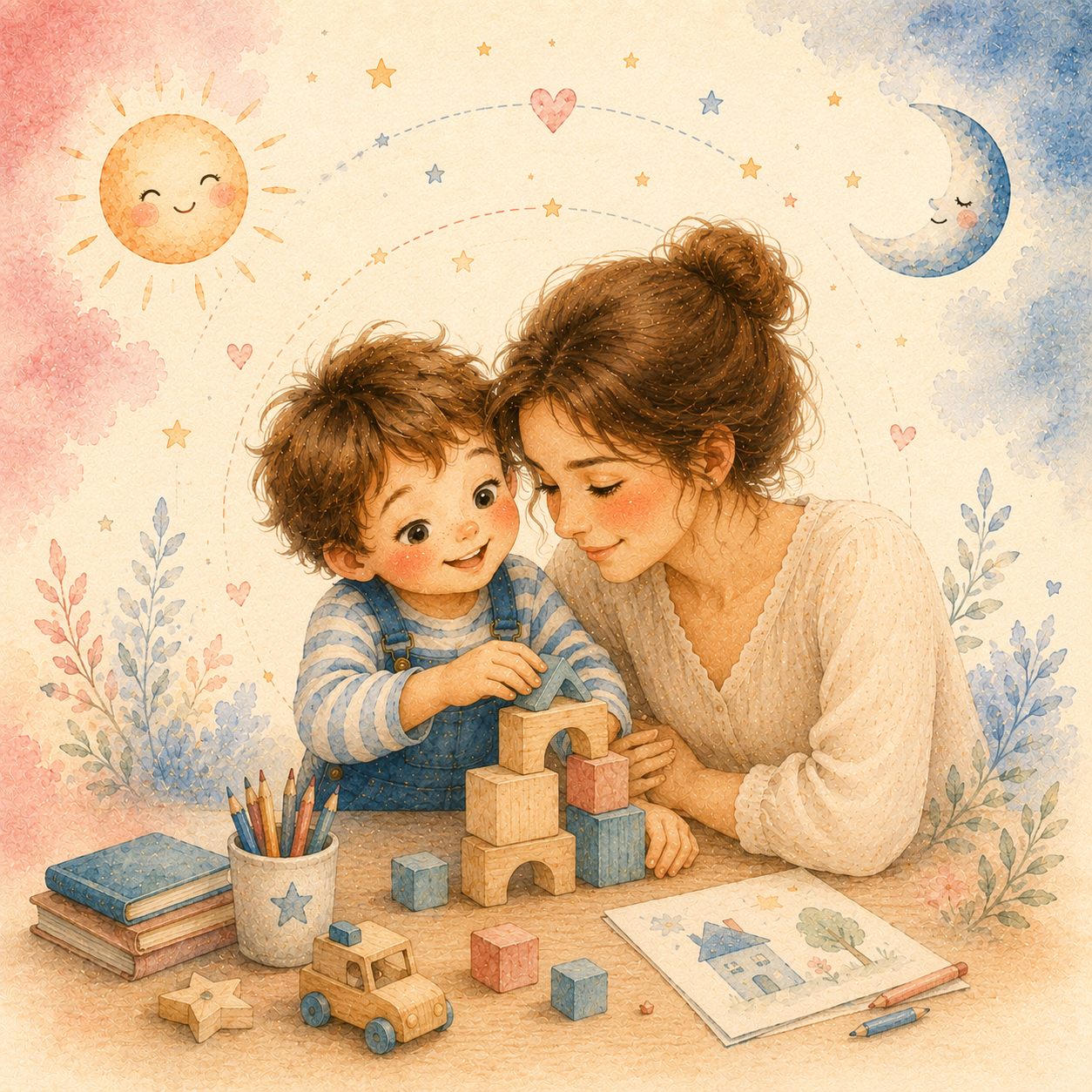 Ilustrație pentru raportul Relația părinte–copil
